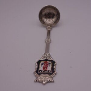 Sevilla Recuerdo Collectible De Espana Rev Const 2 Pesetas Coin Ladle Spoon